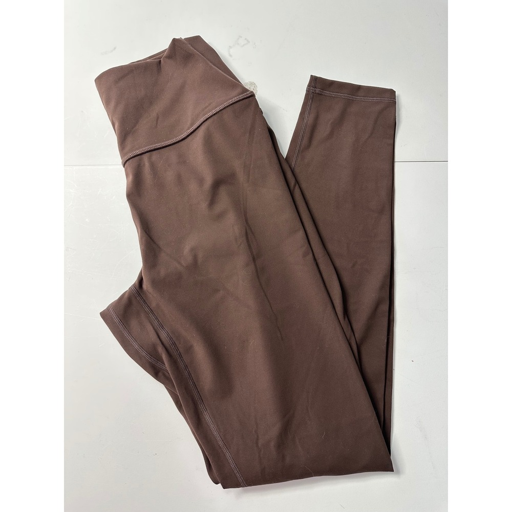 CRZ YOGA Womens High Waisted Leggings Brown Yoga Pants Size Large L 12